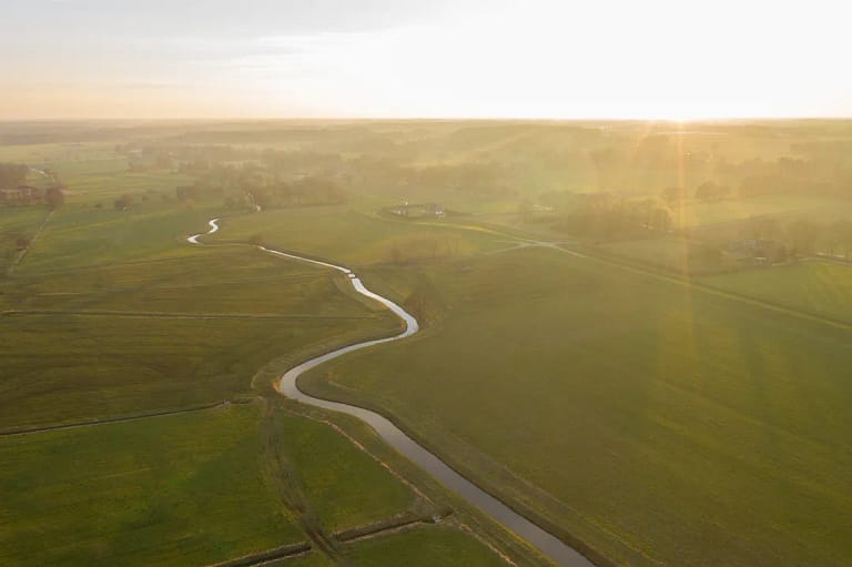 Drohnenfoto Luftaufnahme Landschaft Delmenhorst